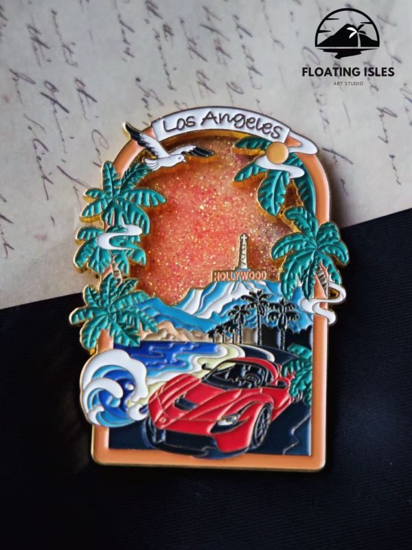 Los Angeles Sunset – Hollywood Flowing Sand Magnet