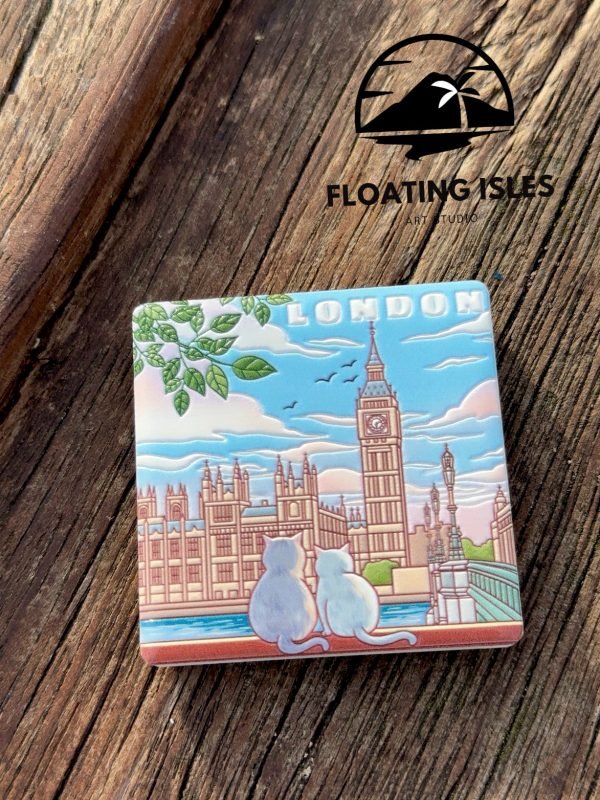 London Big Ben Cat Fridge Magnet