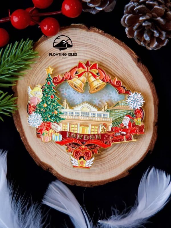 London Winter – Christmas Market Flowing Sand Magnet